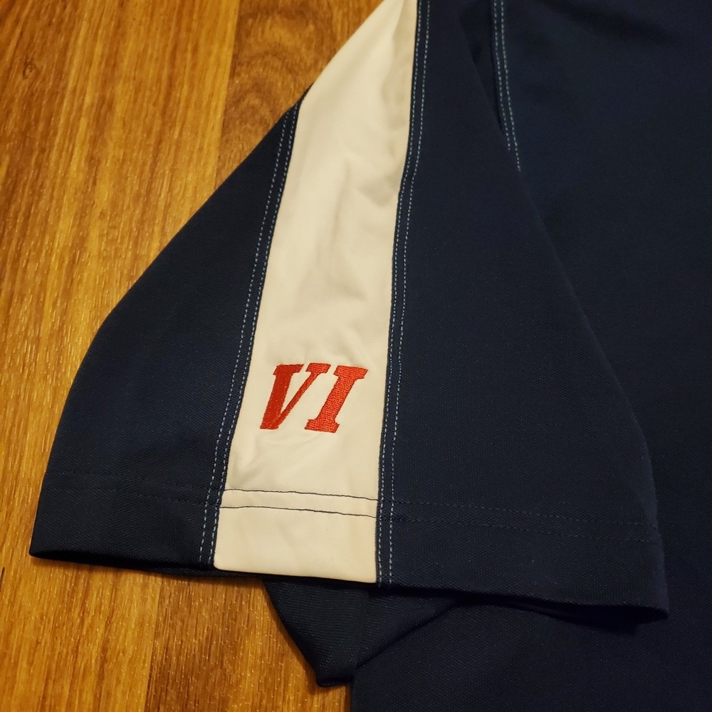 Porsche Polo Shirt Men 3X Blue Rennsport Reunion VI Racing Performance - Picture 4 of 10
